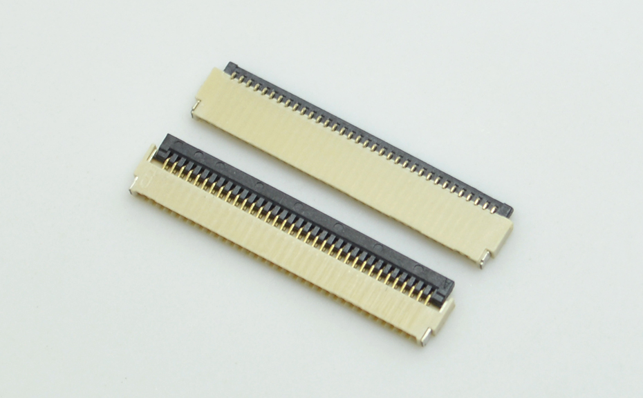 FPCFFC扁平電纜插座 軟排線連接器 fpc0.5 H1.0 20P-40P 前插後掀,蝌蚪网站在线观看
